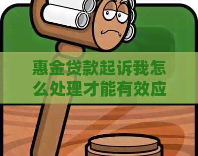 惠金贷款起诉我怎么处理才能有效应对