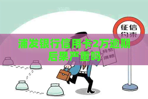 浦发银行信用卡2万逾期后果严重吗