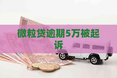 微粒贷逾期5万被起诉