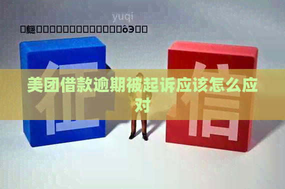 美团借款逾期被起诉应该怎么应对