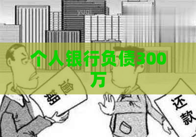 个人银行负债300万