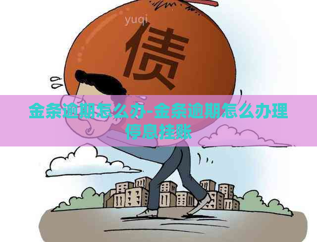 金条逾期怎么办-金条逾期怎么办理停息挂账