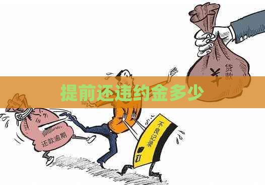 提前还违约金多少