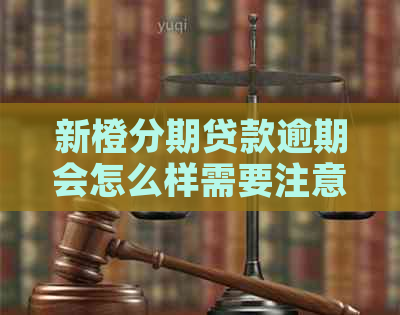 新橙分期贷款逾期会怎么样需要注意什么