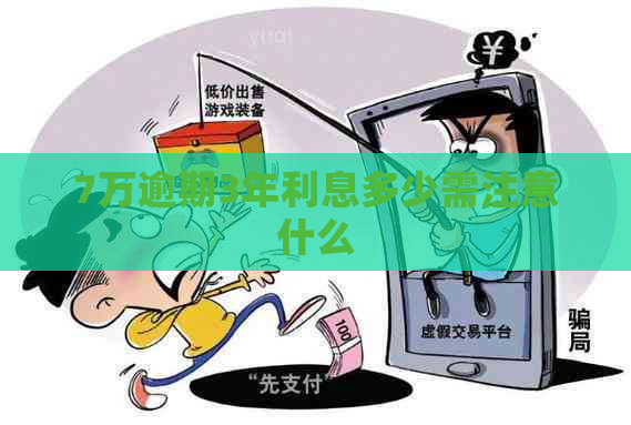 7万逾期3年利息多少需注意什么