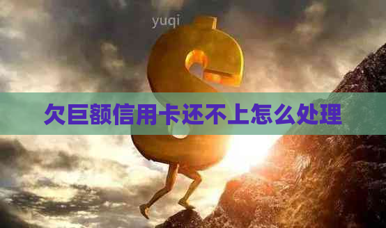 欠巨额信用卡还不上怎么处理