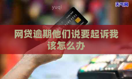 网贷逾期他们说要起诉我该怎么办