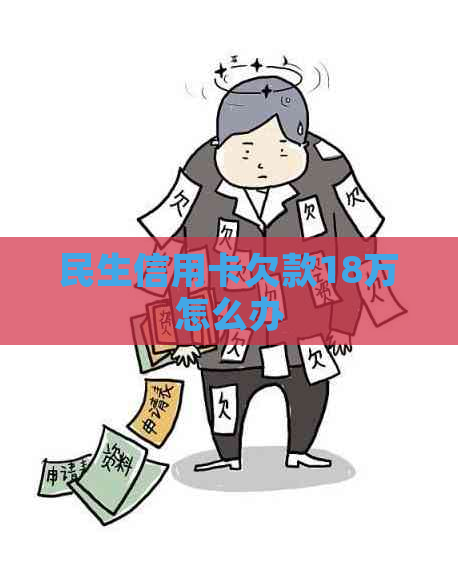 民生信用卡欠款18万怎么办