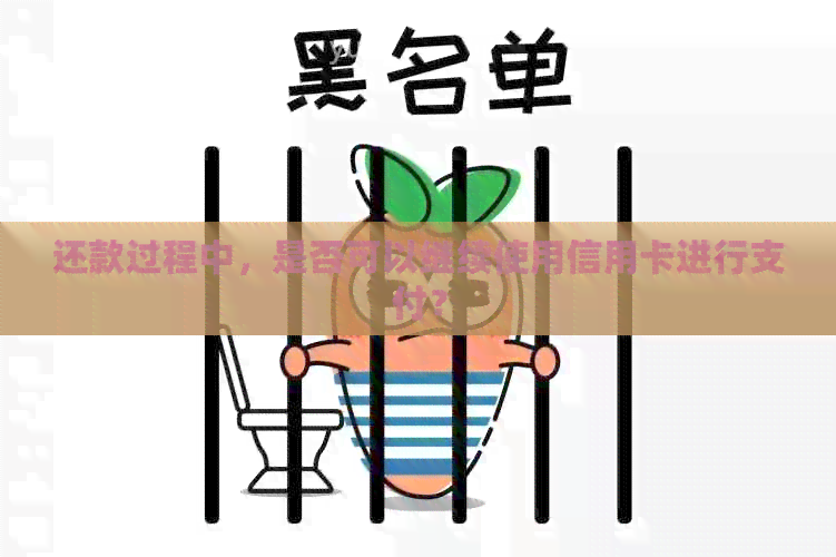 还款过程中，是否可以继续使用信用卡进行支付？