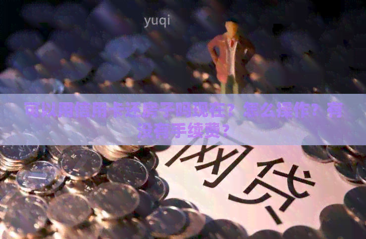 可以用信用卡还房子吗现在？怎么操作？有没有手续费？