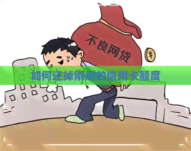 如何还掉刚刷的信用卡额度