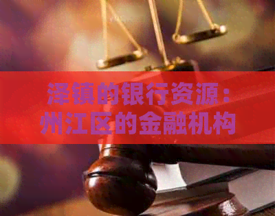 泽镇的银行资源：州江区的金融机构列表与联系方式