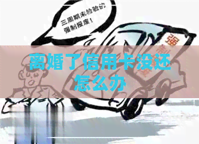 离婚了信用卡没还怎么办