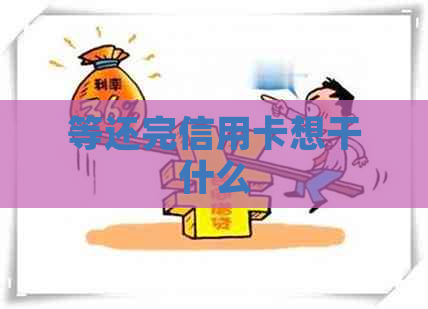 等还完信用卡想干什么