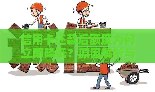 信用卡还款后额度为何立即降低？原因解析与应对策略