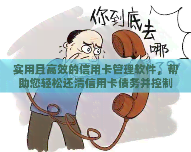 实用且高效的信用卡管理软件，帮助您轻松还清信用卡债务并控制消费