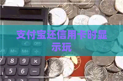 支付宝还信用卡时显示玩