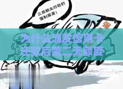 为什么浦发信用卡还款后第二天额度没有了？-为什么浦发信用卡还款后第二天额度没有了