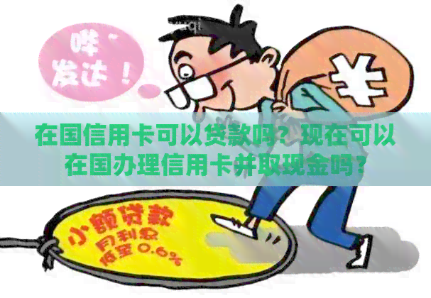 在国信用卡可以贷款吗？现在可以在国办理信用卡并取现金吗？