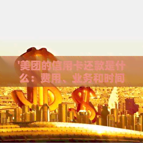 '美团的信用卡还款是什么：费用、业务和时间全解析'