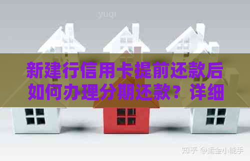新建行信用卡提前还款后如何办理分期还款？详细步骤及注意事项