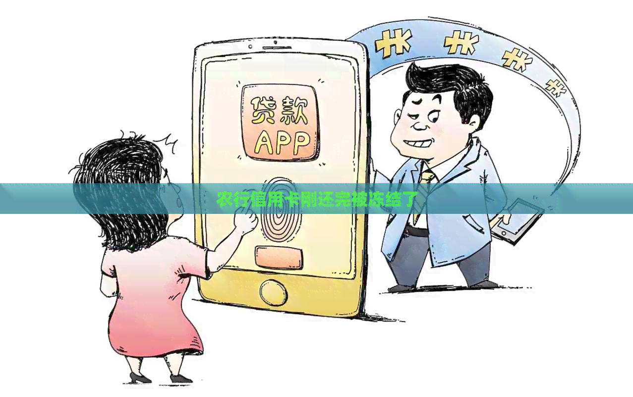 农行信用卡刚还完被冻结了