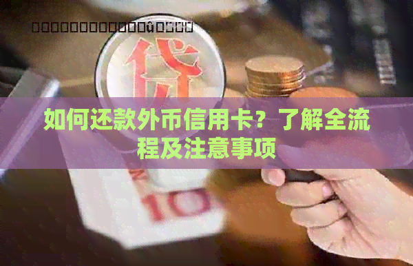 如何还款外币信用卡？了解全流程及注意事项