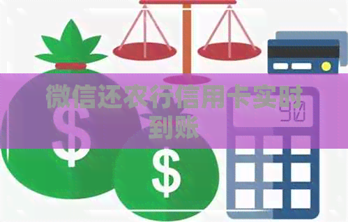 微信还农行信用卡实时到账