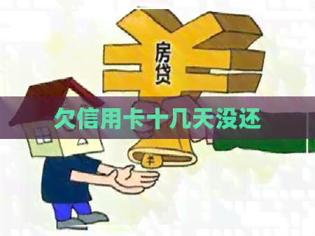 欠信用卡十几天没还