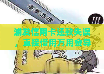 浦发信用卡还款失误，直接借用万用金导致逾期怎么办？