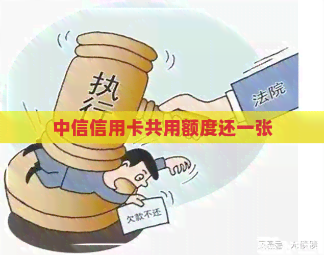 中信信用卡共用额度还一张