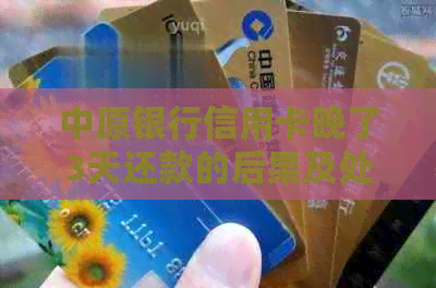 中原银行信用卡晚了3天还款的后果及处理方式
