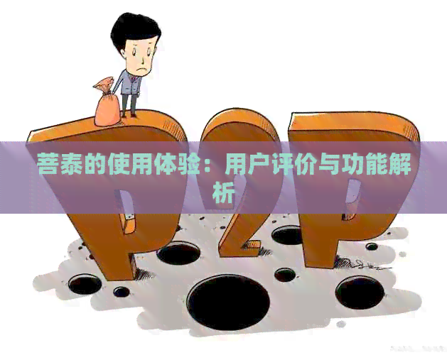菩泰的使用体验：用户评价与功能解析