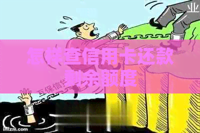 怎样查信用卡还款剩余额度