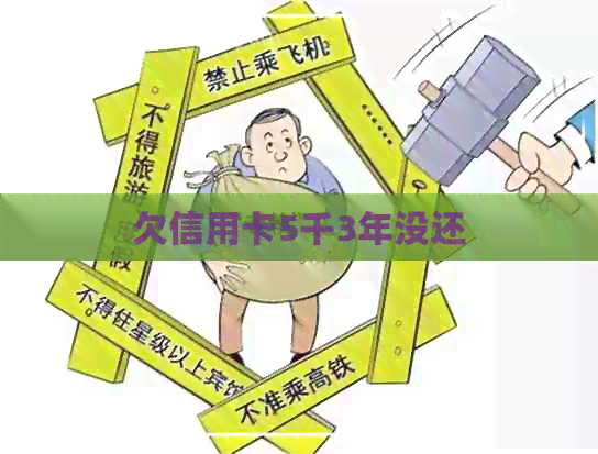 欠信用卡5千3年没还