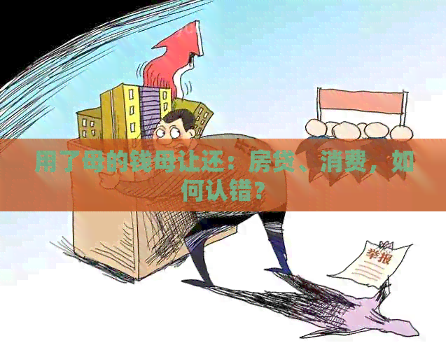 用了母的钱母让还：房贷、消费，如何认错？