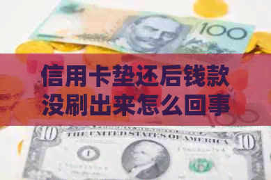 信用卡垫还后钱款没刷出来怎么回事？