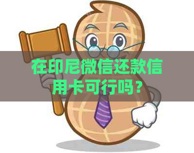 在印尼微信还款信用卡可行吗？
