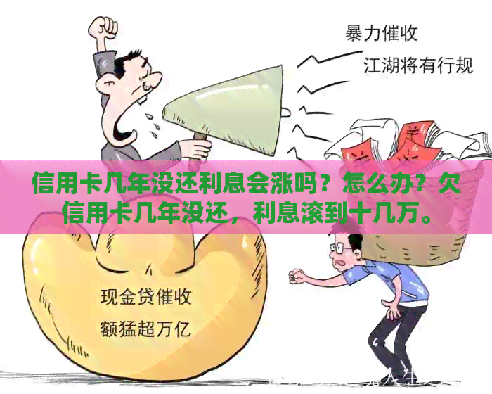 信用卡几年没还利息会涨吗？怎么办？欠信用卡几年没还，利息滚到十几万。