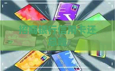 招商银行信用卡还总账