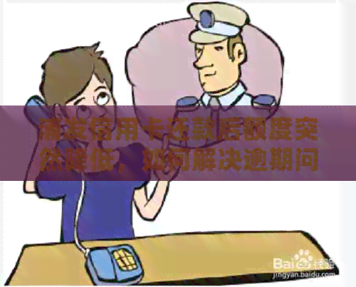 浦发信用卡还款后额度突然降低，如何解决逾期问题恢复信用额度？
