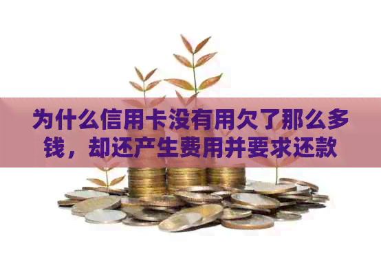 为什么信用卡没有用欠了那么多钱，却还产生费用并要求还款？