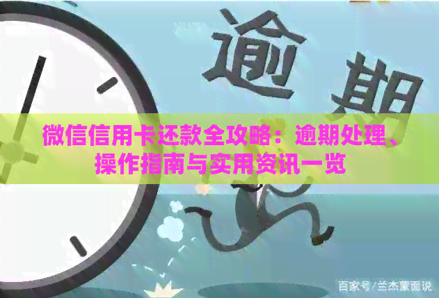 微信信用卡还款全攻略：逾期处理、操作指南与实用资讯一览