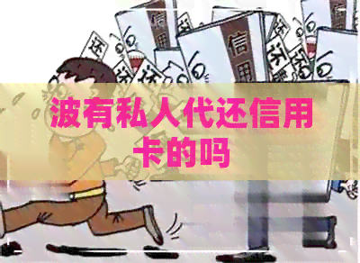 波有私人代还信用卡的吗