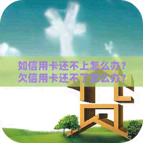 如信用卡还不上怎么办？欠信用卡还不了怎么办？