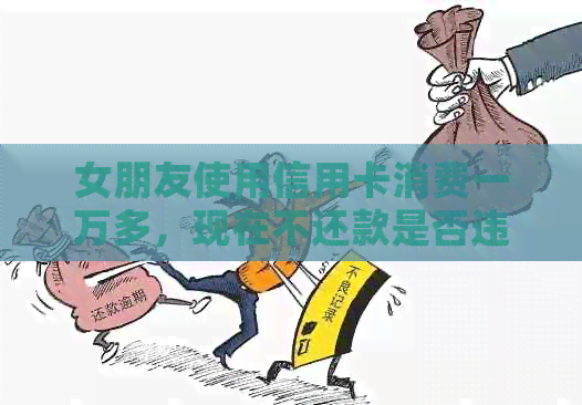 女朋友使用信用卡消费一万多，现在不还款是否违法？