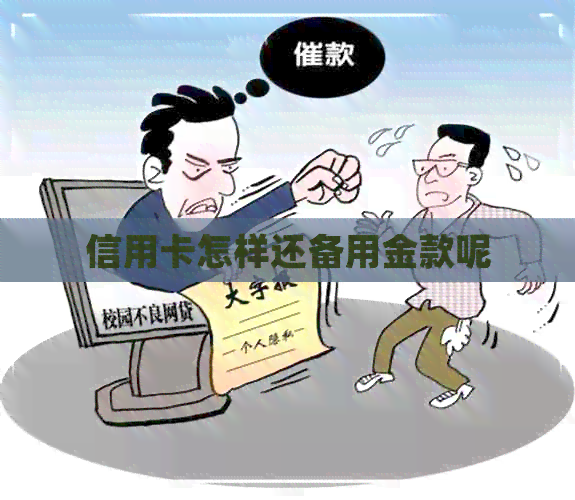 信用卡怎样还备用金款呢