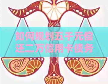 如何规划五千元偿还二万信用卡债务，避免逾期和高额利息