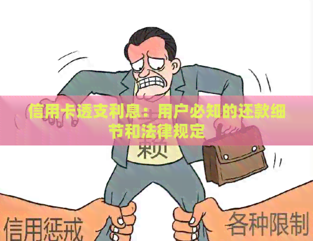信用卡透支利息：用户必知的还款细节和法律规定