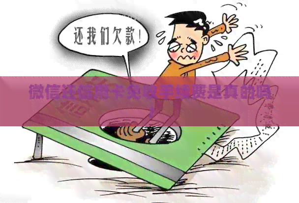 微信还信用卡免收手续费是真的吗？